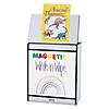 Rainbow Accents Big Book Easel - Magnetic Write-N-Wipe - Black Image 1