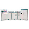 Rainbow Accents Culinary Creations Kitchen Refrigerator - Teal Image 2