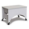 Rainbow Accents Space Saver Sensory Table  - Gray Image 1