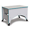 Rainbow Accents Space Saver Sensory Table - Teal Image 1