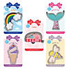 Rainbow, Bee, Mermaid, Camper, Ice Cream Carded 5 Piece Cookie Cutter Set Image 1