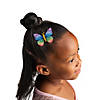 Rainbow Butterfly Hair Clips - 12 Pc. Image 1