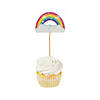 Rainbow Cloud Food Picks - 12 Pc. Image 1