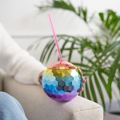 Rainbow Disco Ball Tumbler Image 1
