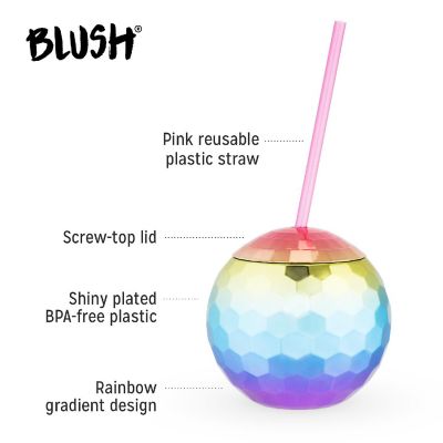 Rainbow Disco Ball Tumbler Image 2