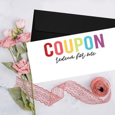 Rainbow Fill In Love Coupons for Couples Image 1