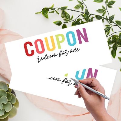 Rainbow Fill In Love Coupons for Couples Image 2