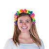 Rainbow Flower Headbands - 12 Pc. Image 1