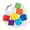Rainbow Heart Tissue Paper Craft Kit- Makes 12 Image 1