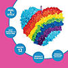 Rainbow Heart Tissue Paper Craft Kit- Makes 12 Image 3