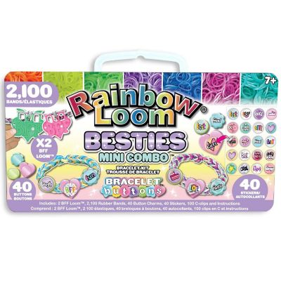Rainbow Loom: Bestie Mini Button Combo Bracelet Making Set, Ages 7+ Image 1