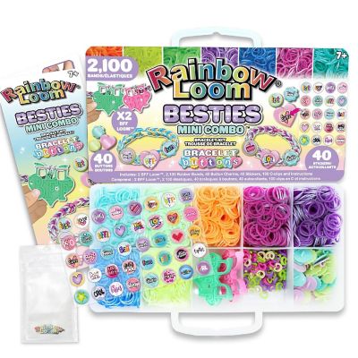 Rainbow Loom: Bestie Mini Button Combo Bracelet Making Set, Ages 7+ Image 1
