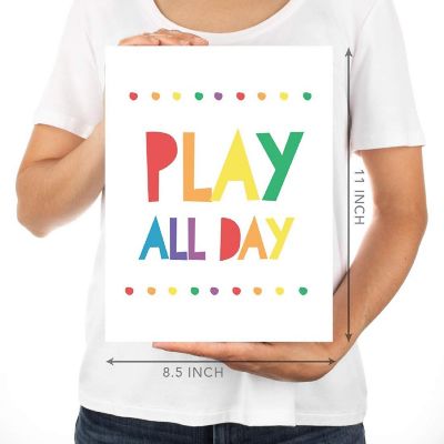 Rainbow Play All Day 6Pk 8.5x11in Image 3
