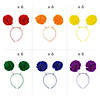 Rainbow Pride Pom-Pom Plastic Head Boppers Assortment - 36 Pc. Image 1