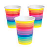 Rainbow Spectrum Disposable Paper Cups - 8 Ct. Image 1