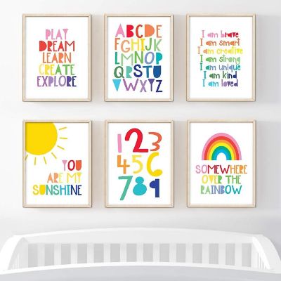 Rainbow Sunshine ABC 6Pk 8.5x11in Image 1