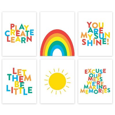 Rainbow Sunshine Quote 6Pk 8.5x11in Image 1
