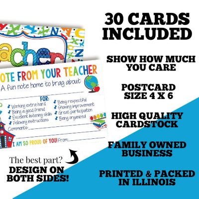 Rainbow Teacher Mail for Students by AmandaCreation 30ct Image 1