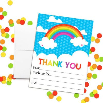 Rainbow Thank You 20pc. by AmandaCreation Image 2