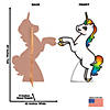 Rainbow Unicorn Cardboard Stand-Up Image 1