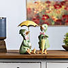 Raincoat Duck Figurine With Umbrella (Set Of 2) 9.5"H, 10.75"H Resin Image 3