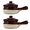 R&M International Ceramic Onion Soup Crock Pots, Set of 2 Image 1
