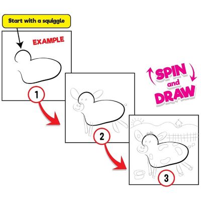 Randomline Of Creative Things: Squiggle Barnyard On-The-Go Doodle Pad- 4+ Image 2