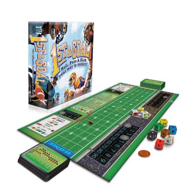 R&R Games 1st and Goal Football Board Game: Roll, Pass and Kick Your Way to Victory! Image 1