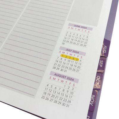 RE-FOCUS THE CREATIVE OFFICE, 2024 Calendar, Monthly and Weekly Views with To-Do List / Purple Image 2