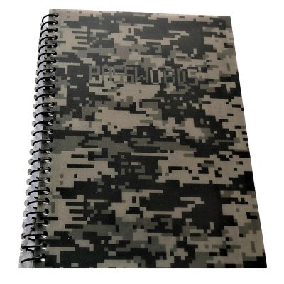 RE-FOCUS THE CREATIVE OFFICE, Small/Mini Password Book, Alphabetical Tabs, Spiral Binding / Green Camo Image 1