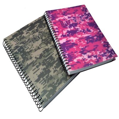 RE-FOCUS THE CREATIVE OFFICE, Small/Mini Password Book, Alphabetical Tabs, Spiral Binding / Green Camo Image 2