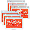 READY 2 LEARN Washable Stamp Pad - Orange - Pack of 6 Image 1