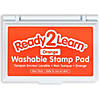 READY 2 LEARN Washable Stamp Pad - Orange - Pack of 6 Image 1