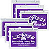 READY 2 LEARN Washable Stamp Pad - Purple - Pack of 6 Image 1