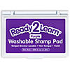 READY 2 LEARN Washable Stamp Pad - Purple - Pack of 6 Image 1