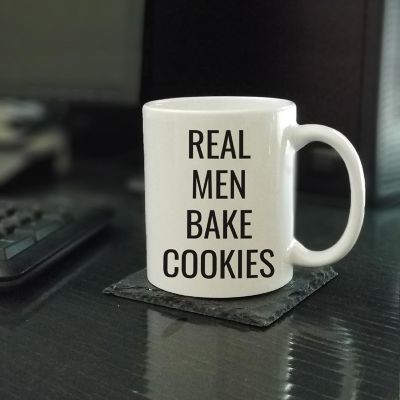 Real Men Bake Cookies Ceramic Mug Image 1