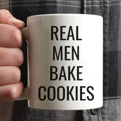 Real Men Bake Cookies Ceramic Mug Image 1