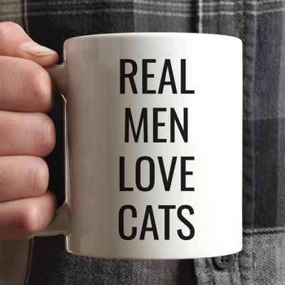 Real Men Love Cats Ceramic Mug Image 1