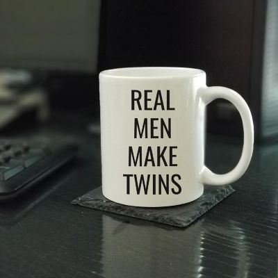 Real Men Make Twins Ceramic Mug Image 1