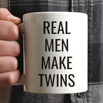 Real Men Make Twins Ceramic Mug Image 1