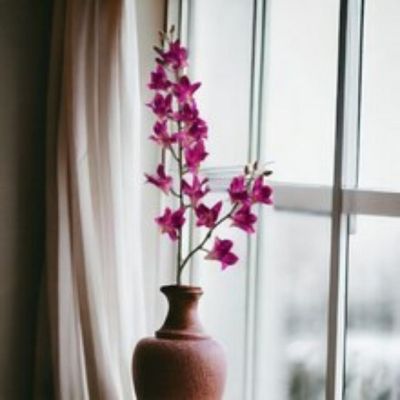 Real Touch Purple Dendrobium Spray Image 2