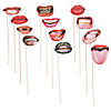 Realistic Fun Mouth Photo Stick Props | Oriental Trading