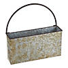 Rectangle Galvanized Wall Planter Image 1