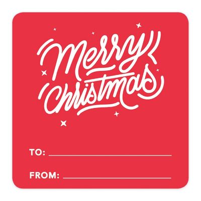 Red/ White Merry  Christmas To/From Image 3