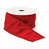 Red 4" X 10 Yds. Ribbon Wired Polyester Image 1