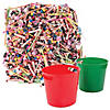 Red & Green Buckets with Candy Parade Kit - 1004 Pc. Image 1