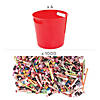 Red & Green Buckets with Candy Parade Kit - 1004 Pc. Image 1