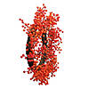 Red and Orange Artificial Berry Artificial Thanksgiving Wreath - 18-Inch  Unlit Image 1
