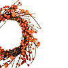 Red and Orange Berries with Mini Pumpkins Fall Harvest Wreath  20-Inch  Unlit Image 1