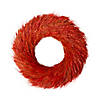 Red and Orange Ears of Wheat Fall Harvest Wreath - 12-Inch  Unlit Image 1